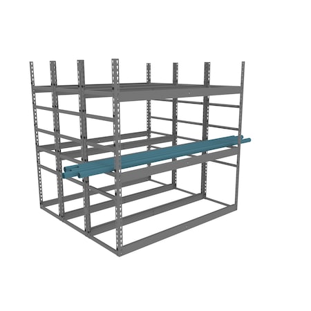 Tennsco Z-Line Bar Storage Rack, 56"Wx60"Dx60"H, 6 Levels, Medium Grey PR-601860-6-MGY